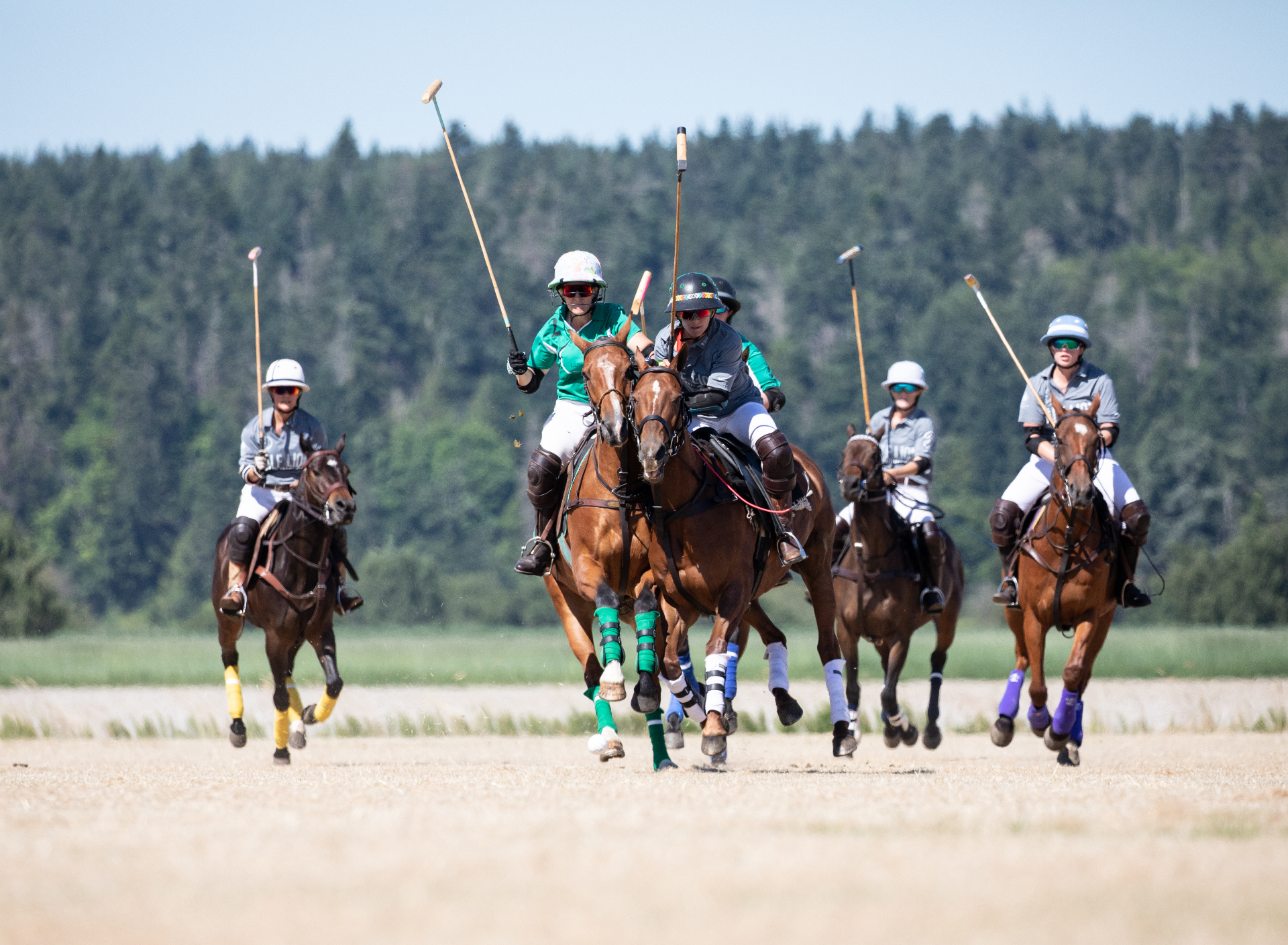 La Conner Polo Club match action